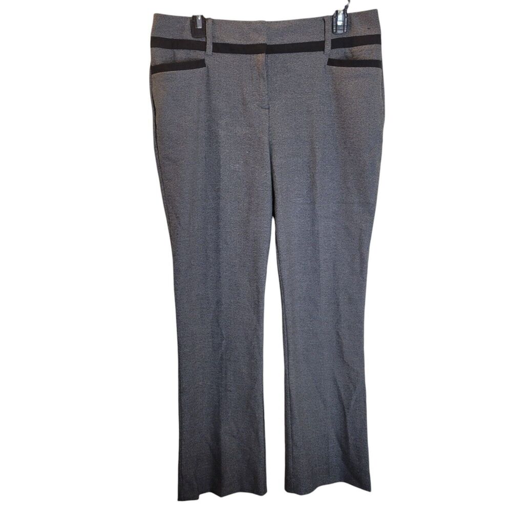 7th Avenue Womens Size 10P Gray  Solid Dress Pants
